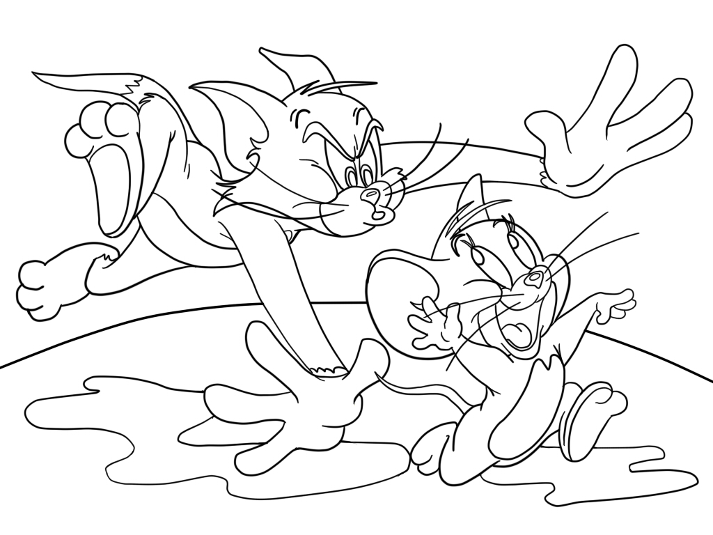 Tom et Jerry coloriage