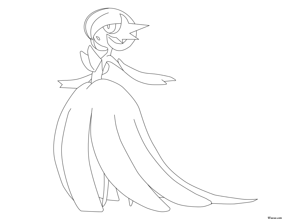 Coloriage Mega-Gardevoir