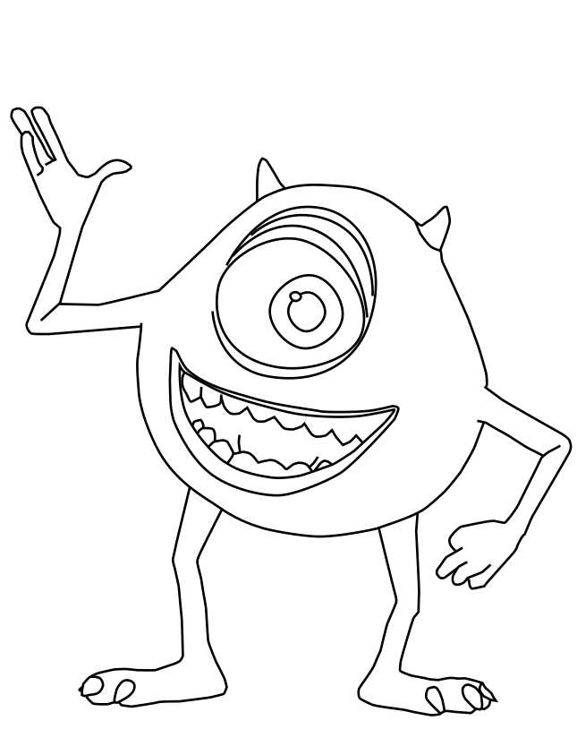 Coloriage Bob Monstres et Cie